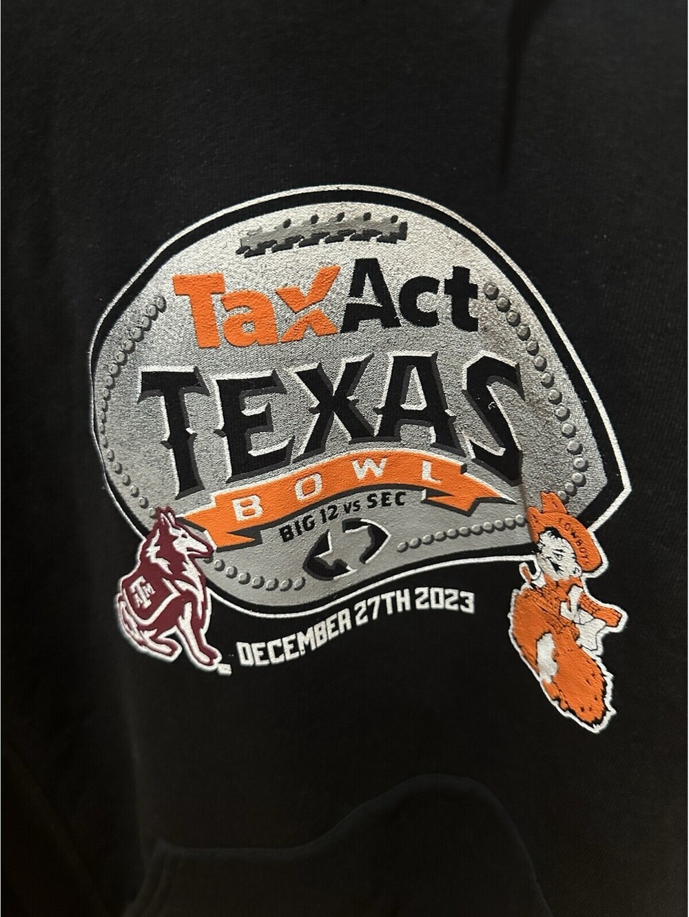 Texas Bowl 2023 Hoodie Russell Athletic Texas A&M vs Oklahoma State L